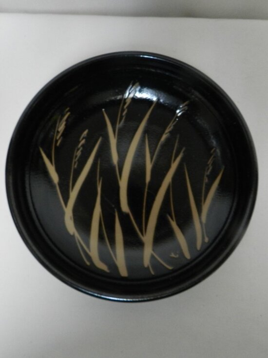 Kotobuki Bowls - Etsy Kotobuki Japanese Vintage wheatgrass black bowl soup small serving Stoneware NEW
